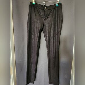 Stella Luce Pants, Women's size Medium Dark Gray Stella Luce Faux Leather Pants